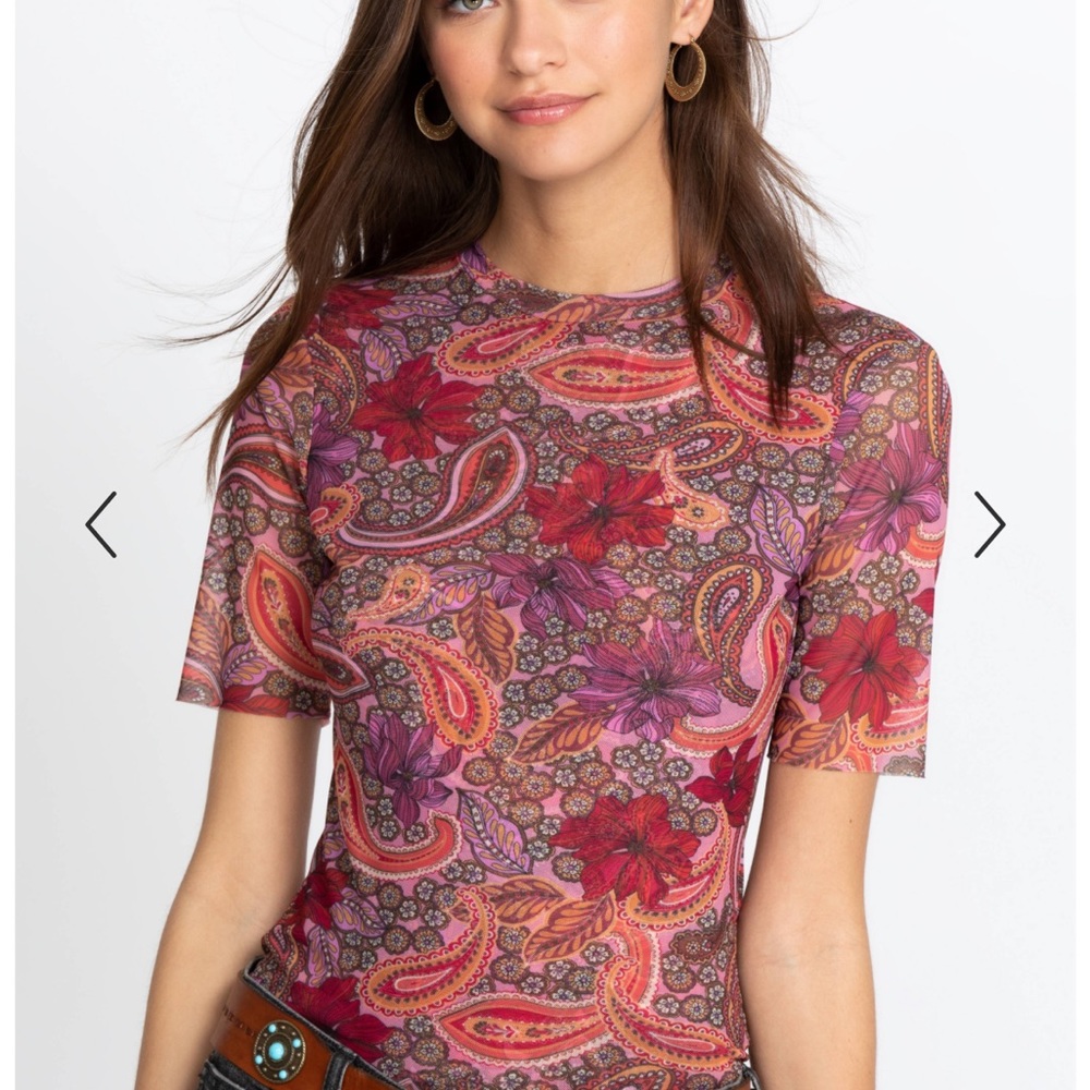 NWOT Johnny Was Rika Mesh Top